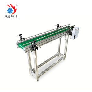 Mini convoyeur à bande en aluminium pour le <span class=keywords><strong>transport</strong></span> de petits <span class=keywords><strong>colis</strong></span> avec déflecteurs latéraux pour système de convoyage - Product Image 4