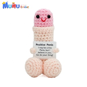 Juguete Amigurumi de Ganchillo Hecho a Mano, Diseño de Pene, Personalizado, al por Mayor, para Adultos, Regalo, Fiesta de Halloween, Despedida de Soltera - Product Image 1