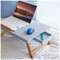 Table support pour ordinateur portable, bureau pliable en bambou, pour lit, offre spéciale