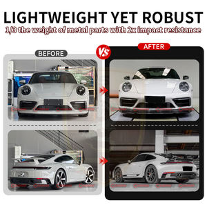 Offre Spéciale : Kit Carrosserie en Fibre de Carbone Sec Style Te-chart pour Porsche 911 992 SD – Lame Avant, Lame Arrière et Jupes Latérales - Product Image 3