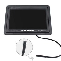Monitor Mobil Generik DC dan Konektor AV 12V 24V LCD Video Tampilan Belakang Bus Truk Cadangan Tampilan Parkir Mundur Monitor Mobil 7 Inci