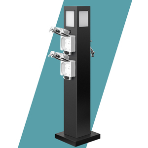 Villa cour jardin antigel en acier inoxydable eau électricité poste intégré extérieur étanche interrupteur <span class=keywords><strong>colonne</strong></span> de <span class=keywords><strong>prise</strong></span> - Product Image 1