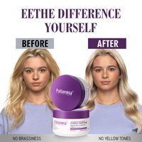 Masque capillaire violet Pallamina Neutralise les tons cuivrés et jaunes Hydrate et répare pour des cheveux éclatants Masque capillaire à la kératine violette