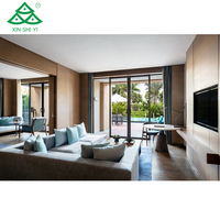 XINSHIYI Ensembles de meubles de chambre à coucher en bois massif de luxe sur mesure pour hôtels 5 étoiles, villas et appartements à Dubaï
