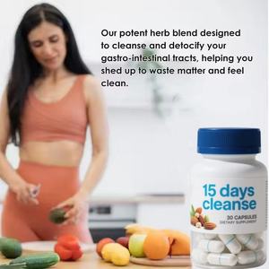 Suplemento de etiqueta privada OEM Cápsulas de limpieza de 15 días para soporte intestinal y de colon Limpieza intestinal avanzada para adultos - Product Image 4