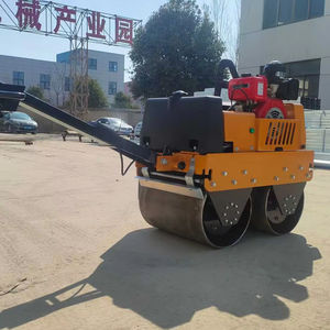 Satılık 0.6 Ton çift davul hidrolik toprak silindir sıkıştırıcı <span class=keywords><strong>Mini</strong></span> yol vibrasyonlu silindir silindir sıkıştırıcı arkasında yürümek - Product Image 3