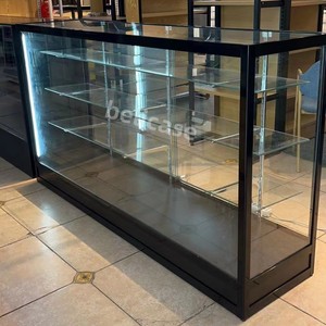 6 piedi di vetro per la visione Extra bancone per la vendita al dettaglio con telaio in alluminio con luci mobili da esposizione con chiusura a chiave - Product Image 2