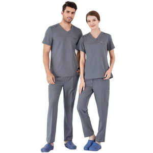 Combinaison de gommage élastique à séchage rapide pour jeunes médecins pour ensemble d'uniformes multicolores multidimensionnels de salle d'opération - Product Image 1
