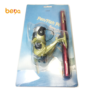 Portable Pocket Telescopic Mini <strong>Fishing</strong> Pole Aluminum Alloy <strong>Pen</strong> Shape <strong>Fishing</strong> <strong>Rod</strong> With Reel Wheel - Product Image 2