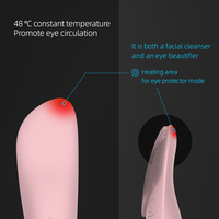 Brosse nettoyante faciale en silicone imperméable en gros, 5 modes, compresse chaude pour les yeux, outil de nettoyage en profondeur des pores pour les fournisseurs de soins de la peau