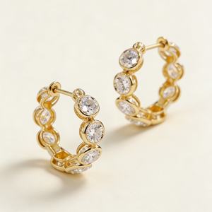 Сертифицированные IGI GIA серьги-гвоздики с выращенными в лаборатории бриллиантами 1 карат, из настоящего золота 14/18 карат, низкопрофильные, изысканные ювелирные изделия для женщин - Product Image 4