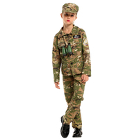 Tenue de Chasse pour Enfants, Uniforme de Combat Extérieur Camouflage, Ensemble Tactique Pantalon et Veste, Vêtements de Sport CS pour Enfants DX-G005001