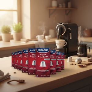 Capsule di Caffè Borbone Magica 100 Palermo Compatibili Nespresso per Macchina Espresso Portatile 0,15g/Capsula - Product Image 3
