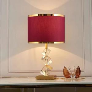 Luxury American Minimalist Modern Crystal <b>Table</b> <b>Lamp</b> for Bedroom Living Room Nordic Creative Trendy Instagram Girl Bedside Light - Product Image 4