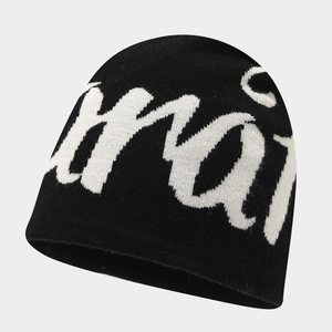 Bonnet en tricot jacquard réversible unisexe, style hip-hop, <span class=keywords><strong>skate</strong></span>, cache-oreilles, streetwear, bonnet d'hiver - Product Image 6