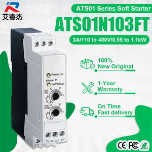 ใหม่ ATS01N103FT ซอฟต์สตาร์ทเตอร์สำหรับมอเตอร์แบบอะซิงโครนัสอัลติสตาร์ท 01 3A 110-480V 0.55-1.1kW อุตสาหกรรมระบบควบคุมอัตโนมัติ - Product Image 1