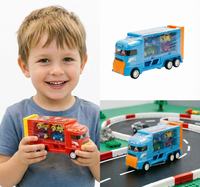 Camion-citernes lanceur de bonbons et jouets avec mini-lanceur de voitures, bonbons pressés, cadeau fantaisie pour enfants, vente en gros, usine OEM