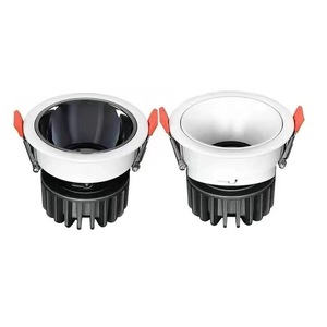 ไฟ LED เชิงพาณิชย์ โคมไฟเพดานแบบฝัง อะลูมิเนียมสีดำ 4100K แสงขาวธรรมชาติ IP20 AC 85-265V อายุการใช้งาน 50000 ชั่วโมง CRI90 - Product Image 1