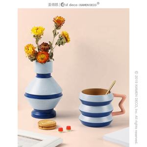 2023 جديد فنجان قهوة بورسلين السيراميك قوس قزح الكؤوس القدح مخصص شعار - Product Image 5