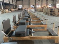 Machine de Pilates Reformer en bois de chêne, très demandée, pour la maison, la gym, le fitness, le yoga et l'exercice corporel, idéale pour studio de Pilates