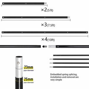 HEYU Soporte Ajustable para Fondos de Fotografía de 2.6*3M, Soporte para Fondos de Estudio de Foto y Video - Product Image 4