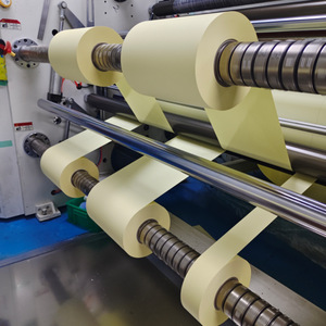 Một mặt Silicone tráng màu vàng phát hành giấy cuộn duy nhất bên glassine cho băng bao bì - Product Image 2