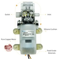 Pompe à eau automatique Kamoer KLP40 12V, 4000 ml min, pour le lavage de voiture