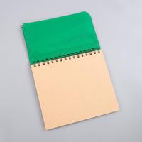 Ensemble de carnets en papier recyclé écologique avec logo personnalisé, avec stylo et étui à crayons - Papeterie multifonctionnelle pour le bureau/cadeau