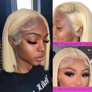 Perruque Bob Lace Front en Cheveux Humains en Gros, Perruque Bob Transparente Sans Colle Full HD Lace, Perruque Bob Courte Frontale 13*4 Lace Pas Chère - Product Image 2