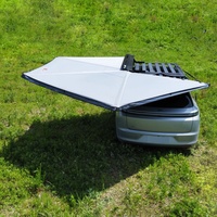 Accessoires de camping tout-terrain 4x4, auvent autoportant sans pieds, tente de toit avec poteaux en fibre de carbone