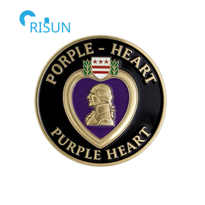 Décapsuleur commémoratif personnalisé en forme de médaille Purple Heart des États-Unis pour soldat-vétéran, pièce de défi Purple Heart sur mesure - Product Image 6