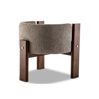 Fauteuil de salon confortable de style italien, fauteuil simple en tissu rembourré moderne, fauteuil de luxe pour salon