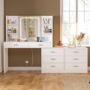 הלבשה שולחן שינה vanity מודרני הלבשה שולחן איפור vanities שולחן איפור איפור שולחן איפור עם rgb הוביל אור