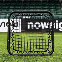 Équipement d'entraînement de football, entraînement du gardien de but, rebondisseur de football à main, cadre en métal noir, utilisation en intérieur/extérieur