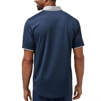 Polo en coton à manches courtes pour homme, couleur unie, coupe classique, boutons, tissu piqué tricoté décontracté