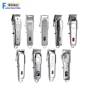 WAIKIL New Electric Barber Hair Clipper Professional Cordless Rechargeable Hair Trimmer LCD Display cortadoras de pelo electrica