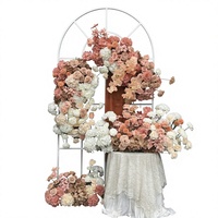 Anggrek Sutra Sunwedding Bunga Artifisial Mawar Kopi Krem Bunga Hydrangea Putih untuk Dekorasi Pernikahan Natal
