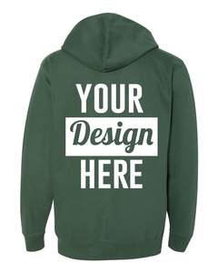 Créez votre propre sweat-shirt à capuche zippé brodé en 3D personnalisé - Multicolore - Sweat-shirt pour homme en polyester/coton - Product Image 2