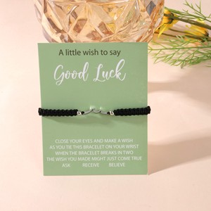 Pulsera <span class=keywords><strong>de</strong></span> <span class=keywords><strong>la</strong></span> Suerte Tejida a Mano con Cuerda Trenzada y Dije <span class=keywords><strong>de</strong></span> Olas, Joyería para Parejas, <span class=keywords><strong>Amistad</strong></span>, Regalo Promocional para Fiestas - Product Image 3