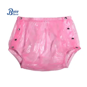 Low Price Plastic Pants Adult Diaper Cover Vinyl PVC Plastic Pants Incontinence For Adults