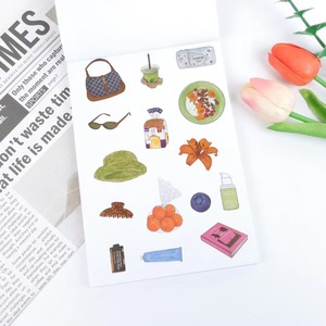 Pegatinas Adhesivas Ecológicas, Duraderas e Impermeables para Niñas, con Iconos Frutales y Letras Pastel, de Alta Adhesión, para Manualidades y Scrapbooking - Product Image 5