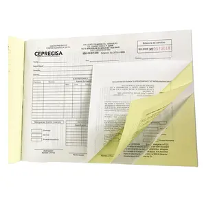 Sıcak satış numaralı ve delikli karbonsuz kağıt çoğaltılmış hesap vergi fatura defteri kayıt