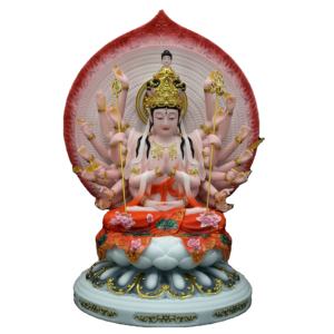 รูปปั้นหยกเรซิ่น พระโพธิสัตว์<span class=keywords><strong>กวน</strong></span><span class=keywords><strong>อิ</strong></span><span class=keywords><strong>ม</strong></span>สี่สิบสองแขน พระโพธิสัตว์อวโลกิเตศวร พร้อ<span class=keywords><strong>ม</strong></span><span class=keywords><strong>ม</strong></span>ือและตาหลายพันดวง - Product Image 1