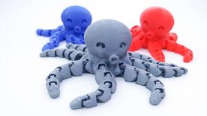 Dropshipping Khớp Nối Bạch Tuộc Đồ Chơi Con Rối Ngón Tay 3D In Nhựa PLA - Product Image 2