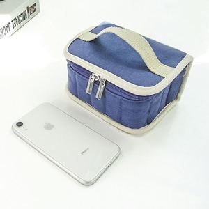 BSCI Factory 16 Portable <b>Canvas</b> Essential Oil <b>Storage</b> Bag Nail Polish Makeup <b>Storage</b> <b>Box</b> Essential Oil Bag - Product Image 2