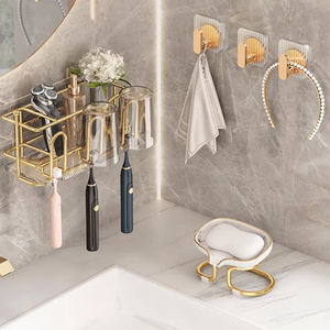 Ganchos Autoadhesivos para Pared, Ganchos Acrílicos para Baño, para Colgar, Gancho Adhesivo Impermeable, Toallero, Accesorios para el Hogar - Product Image 3