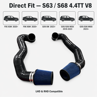 نظام سحب الهواء البارد 3.5 بوصة مع طقم خراطيم سيليكون لسيارات BMW F95 X5M F96 X6M G09 G06 مع مجموعة أنابيب عالية التدفق