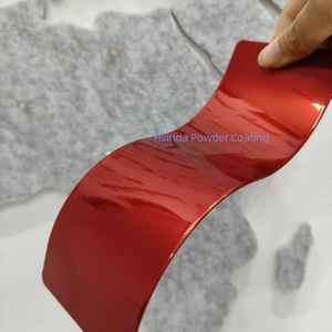Pintura de revestimiento de poliéster en polvo rojo metálico con ilusión cromada de doble capa superbrillante para llantas de muebles de Metal, pintura en aerosol - Product Image 2