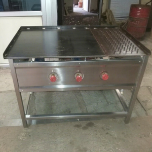 Plancha de Gas Comercial de Acero Inoxidable con 3 Quemadores, Parrilla Plana, Equipo de Cocina para Restaurantes - Product Image 1
