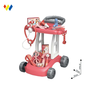 Carro médico de plástico barato <span class=keywords><strong>para</strong></span> niños, 14 piezas al por mayor, juego de juguetes <span class=keywords><strong>para</strong></span> niños, juguetes de cocina y comida <span class=keywords><strong>para</strong></span> <span class=keywords><strong>niñas</strong></span> - Product Image 1